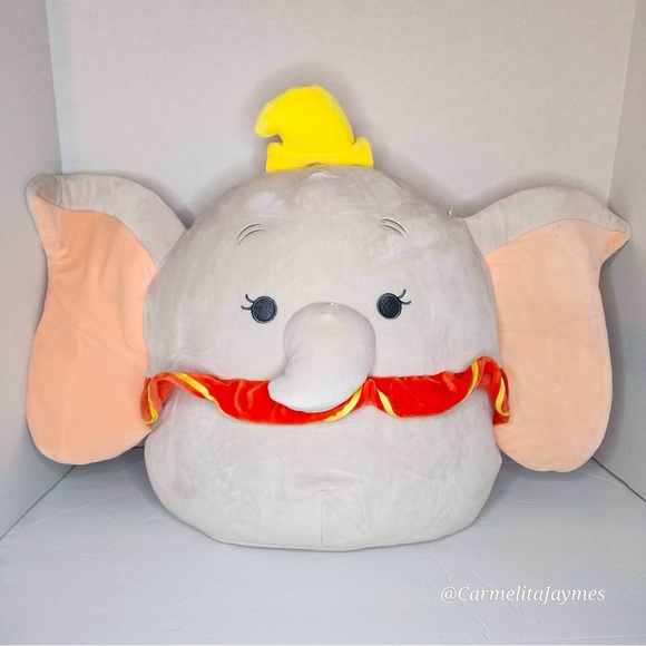 DUMBO 🐘 Disney 14 in Flying Elephant Original Squishmallow By Kellytoy NWT - Picture 1 of 10